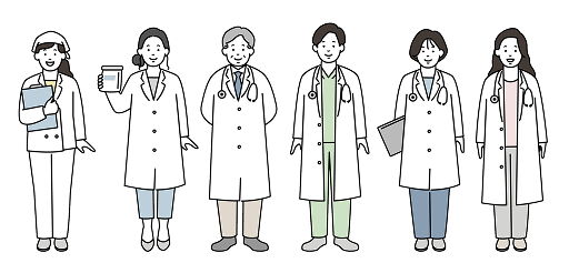 医師たちのイラスト